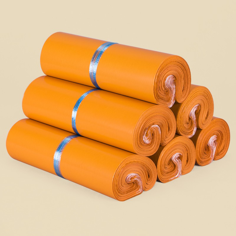 (17x30cm)100 túi gói hàng màu Trắng túi nilon bọc hàng niêm phong chống bóc TGH002