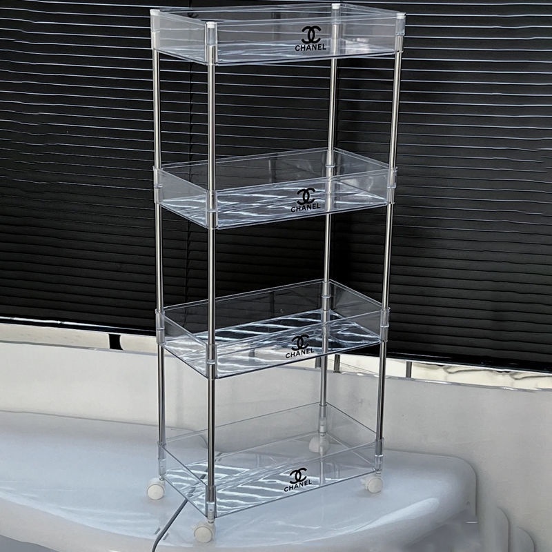 Thùng Rác Bằng Nhựa acrylic Trong Suốt Có Bánh Xe Đẩy Tiện Dụng