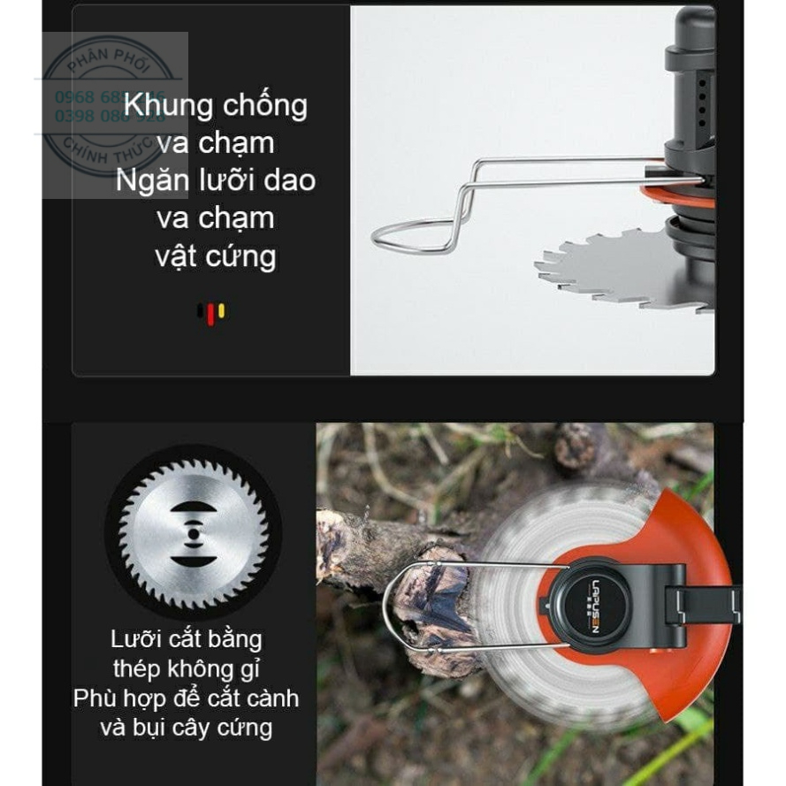 Máy cắt cỏ cầm tay dùng pin X2000 Máy tỉa cây đa năng dùng gia đình nhỏ gọn