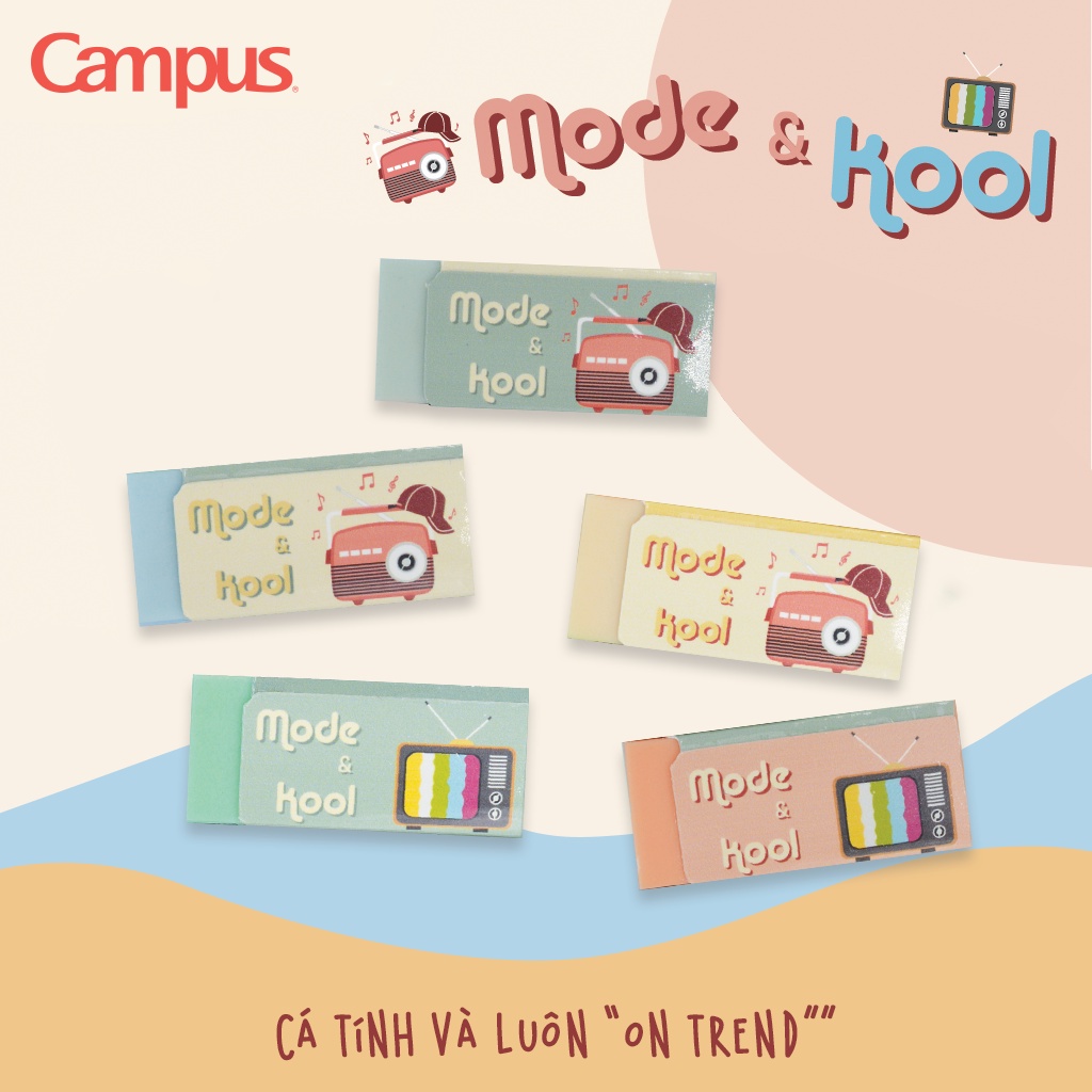 Gôm Campus Mode & Kool ER-Mod-30 màu-208 tẩy xóa bút chì