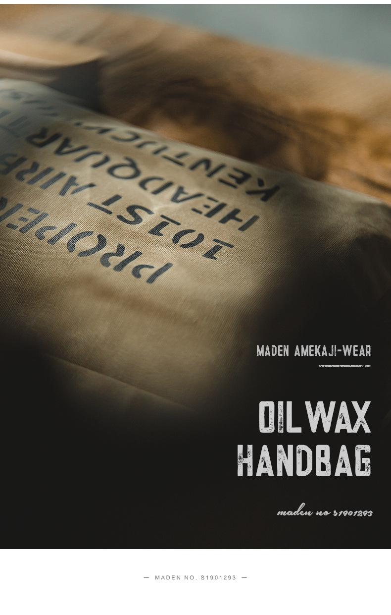 Túi xách Maden vải canvas thời trang Hàn Quốc cho nam 8oz | BigBuy360 - bigbuy360.vn