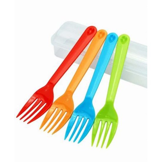 Set 4 Dĩa Nhựa Màu Sắc Kèm Hộp hàng Nhật