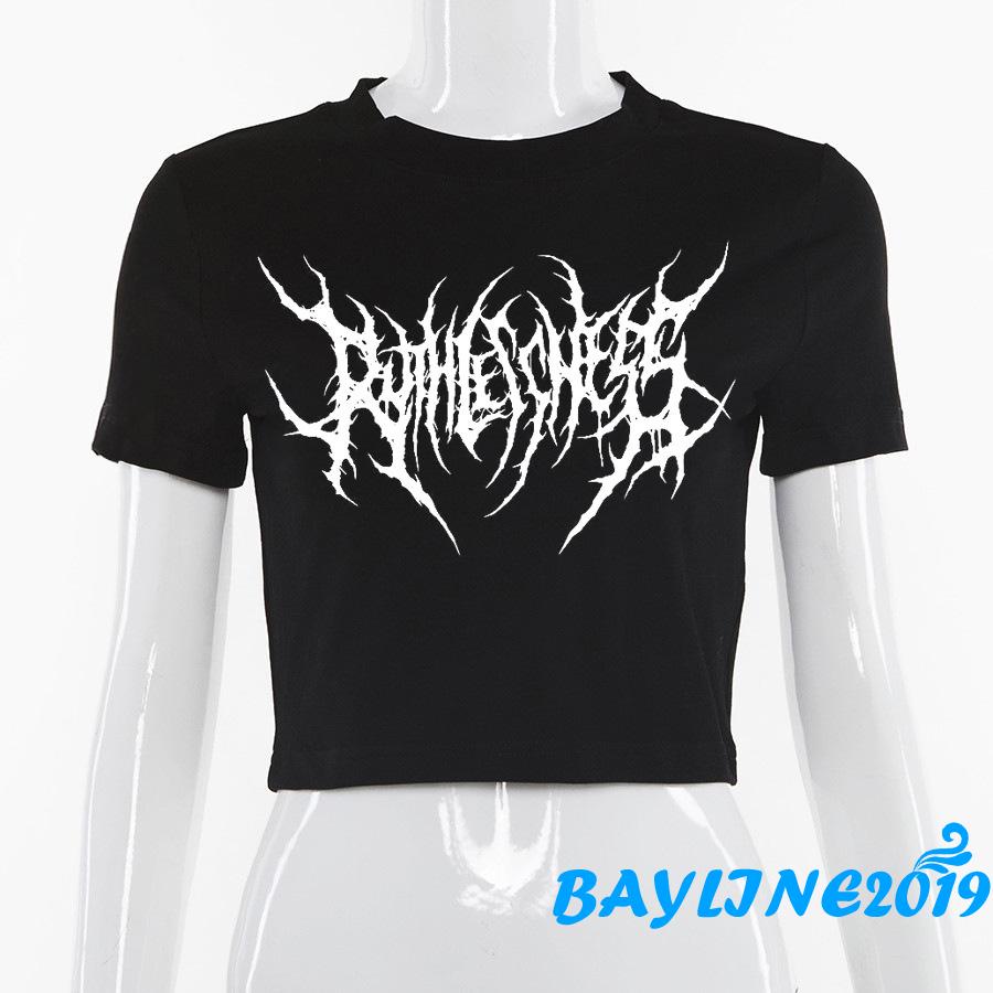 Áo Thun Tay Ngắn Cổ Tròn In Họa Tiết Hình Học Thời Trang Mùa Hè Cho Nữ