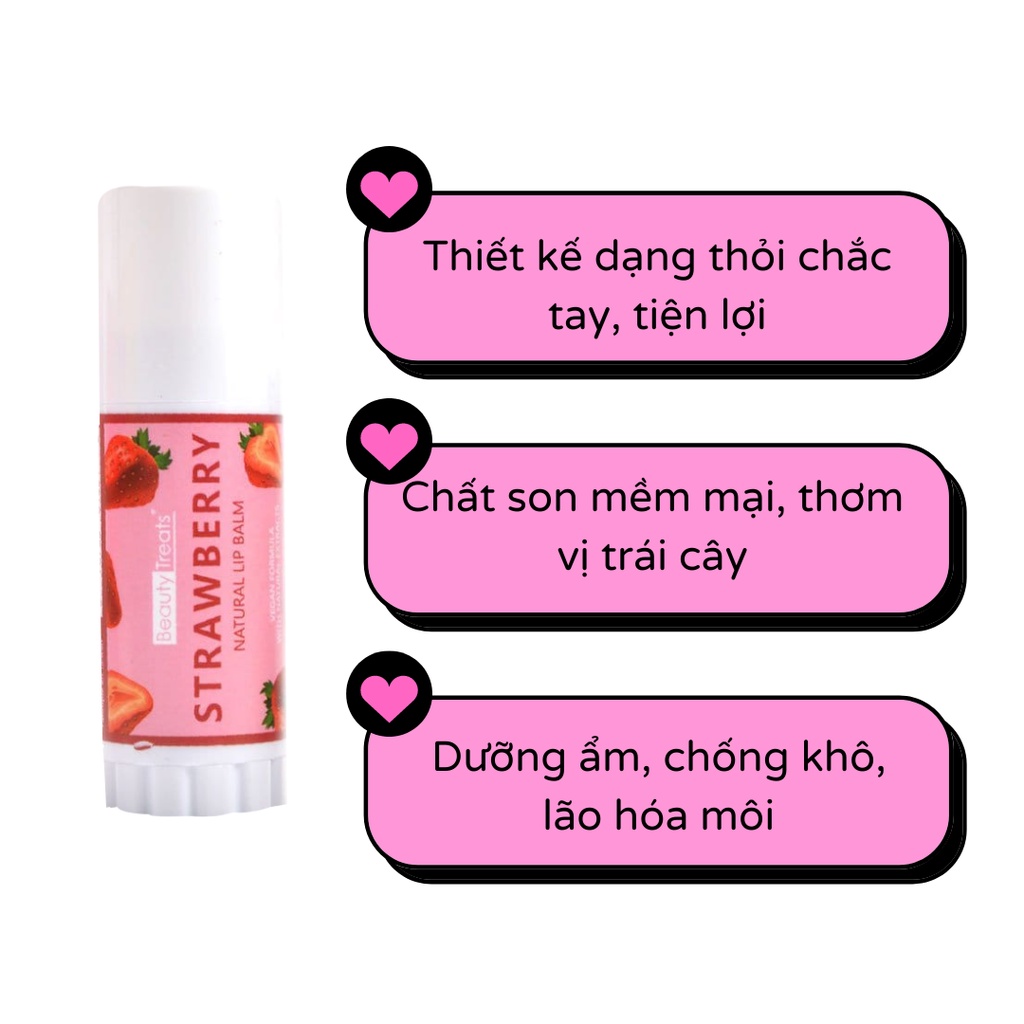 Son dưỡng môi BEAUTY TREATS Natural chống khô lâu trôi 5g