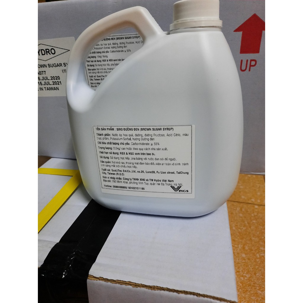 Siro đường đen Wings can 2.5kg