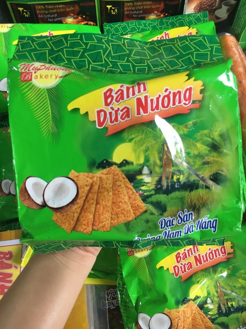 Đặc Sản Đà Nẵng: Combo 5 gói Bánh Dừa Nướng Mỹ Phương 170gr/ gói ( loại ngon)