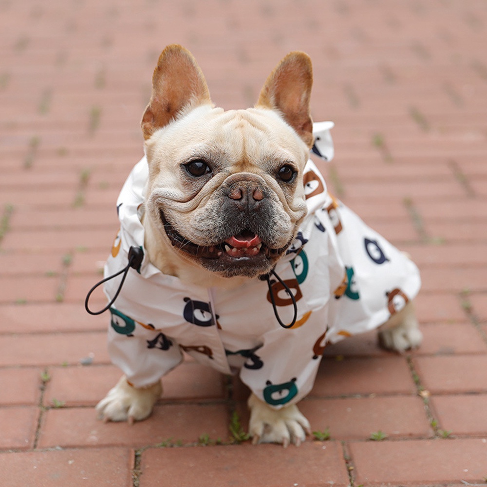 MENGXUAN Welsh Corgi Dog Raincoat Bichon Pet Products Dog Clothes Schnauzer Pug Clothing French Bulldog Poodle Puppy Coat Rain Jacket