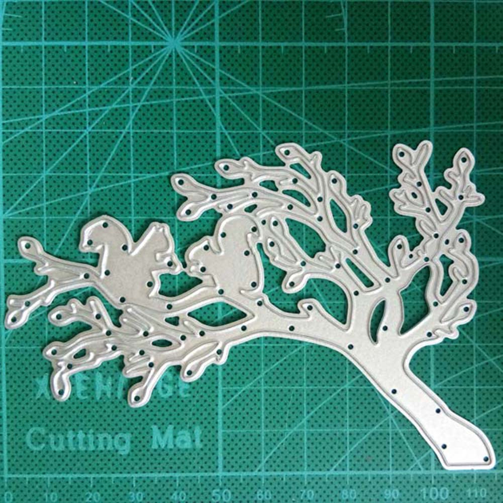 【Green】Tree Squirrel Cutting Dies DIY Scrapbook Emboss Paper Cards Photo Stencil Mold