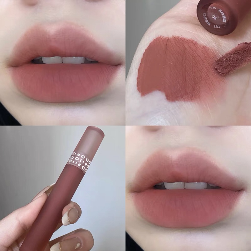Son Môi CAPPUVINI® OUOII dạng lỏng feather gauzy Màu Lì Mịn Như Nhung Không Phai Và Không Dính Cốc