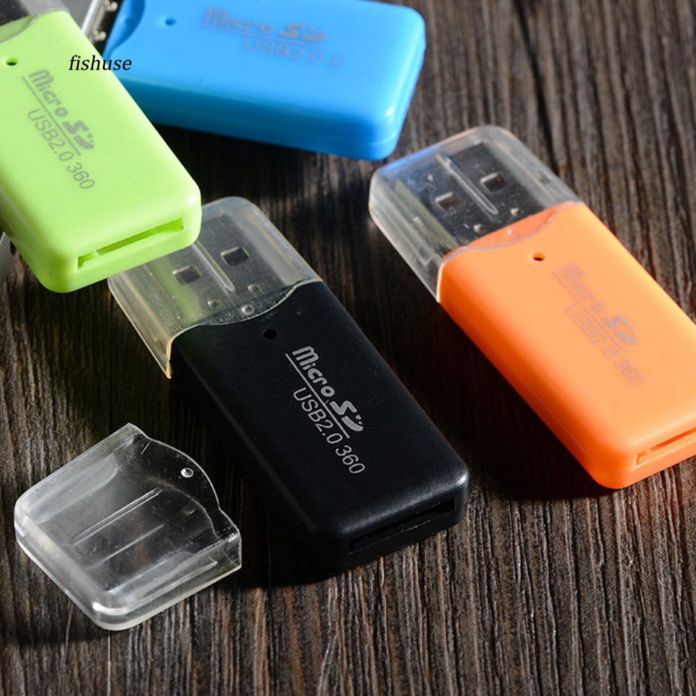Đầu đọc thẻ Micro SD cổng kết nối USB nhiều màu sắc tiện lợi