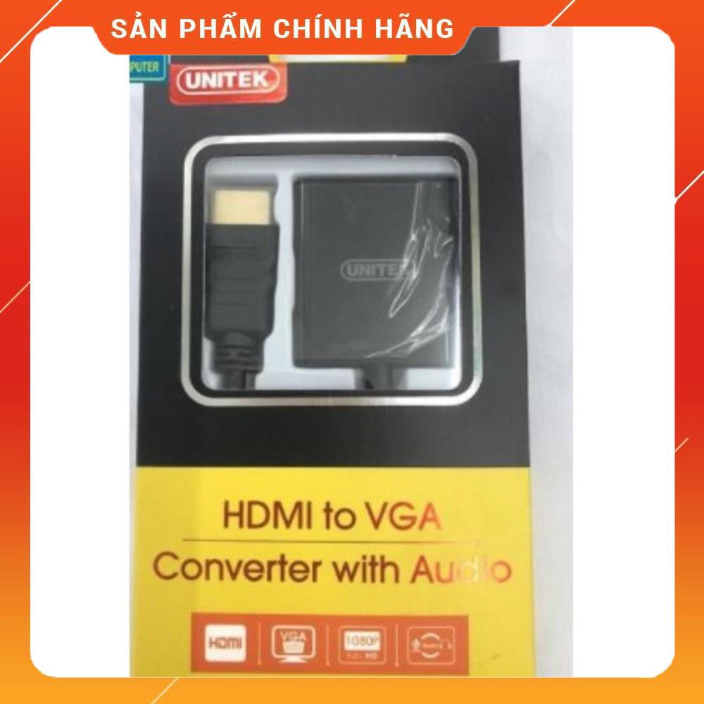 Cáp chuyển HDMI ra VGA + Audio Unitek Y-C 6333 Chính hãng Unitek