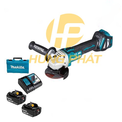 [Hàng chính hãng] Máy mài góc dùng pin Makita DGA414RTE 18V. Tặng kèm sạc nhanh + 2pin 5.0Ah