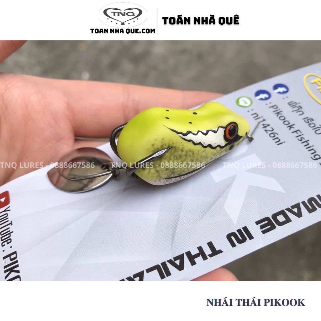 Nhái hơi sóc chuột Pikook Thái Lan - nổi 7.5G câu cá lóc, cá quả TNQ LURES - Toán nhà quê