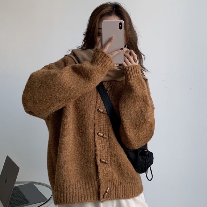 Áo Cardigan Vintage xinh xắn/Cardigan len phong cách Hàn Quốc  007