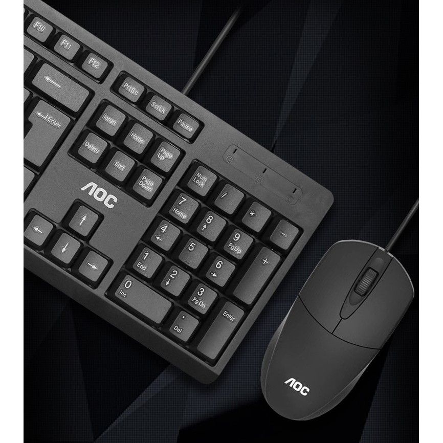 [XẢ KHO] COMBO bàn phím chuột có dây AOC KM160, nhựa chất lượng cao, bền bỉ | BigBuy360 - bigbuy360.vn