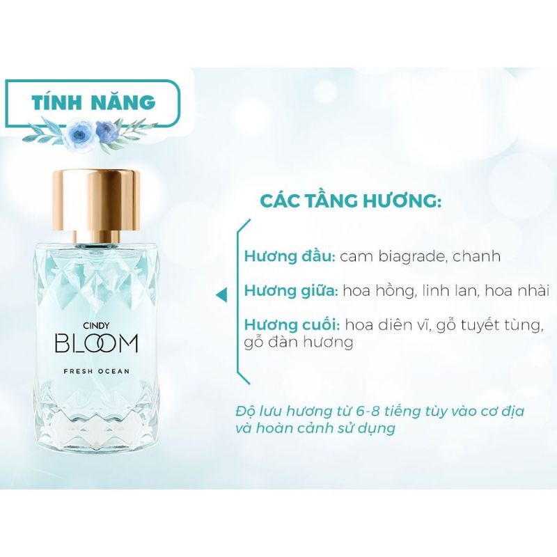 (4 MÙI) Nước hoa Cindy Bloom 50ml