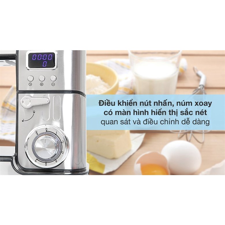 Máy nhồi, trộn bột đánh trứng đa năng UNIE EM5