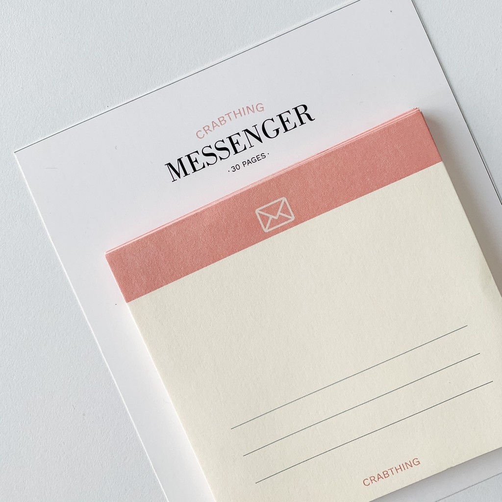 Giấy note ghi lời nhắn - Crabit Messenger Notepad - 30 tờ