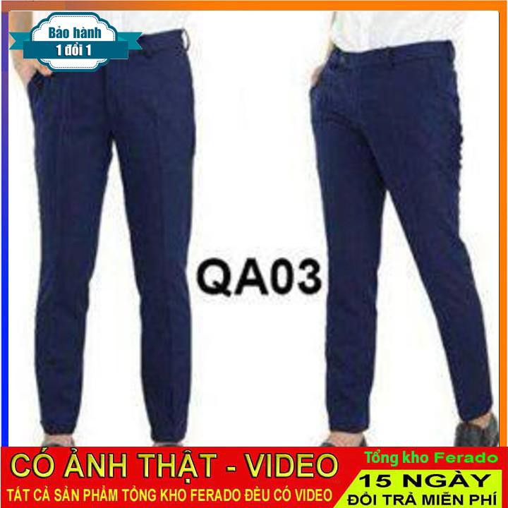[ xả kho ] PM Quần tây QA03 xanh đen lịch lãm PM Fashion