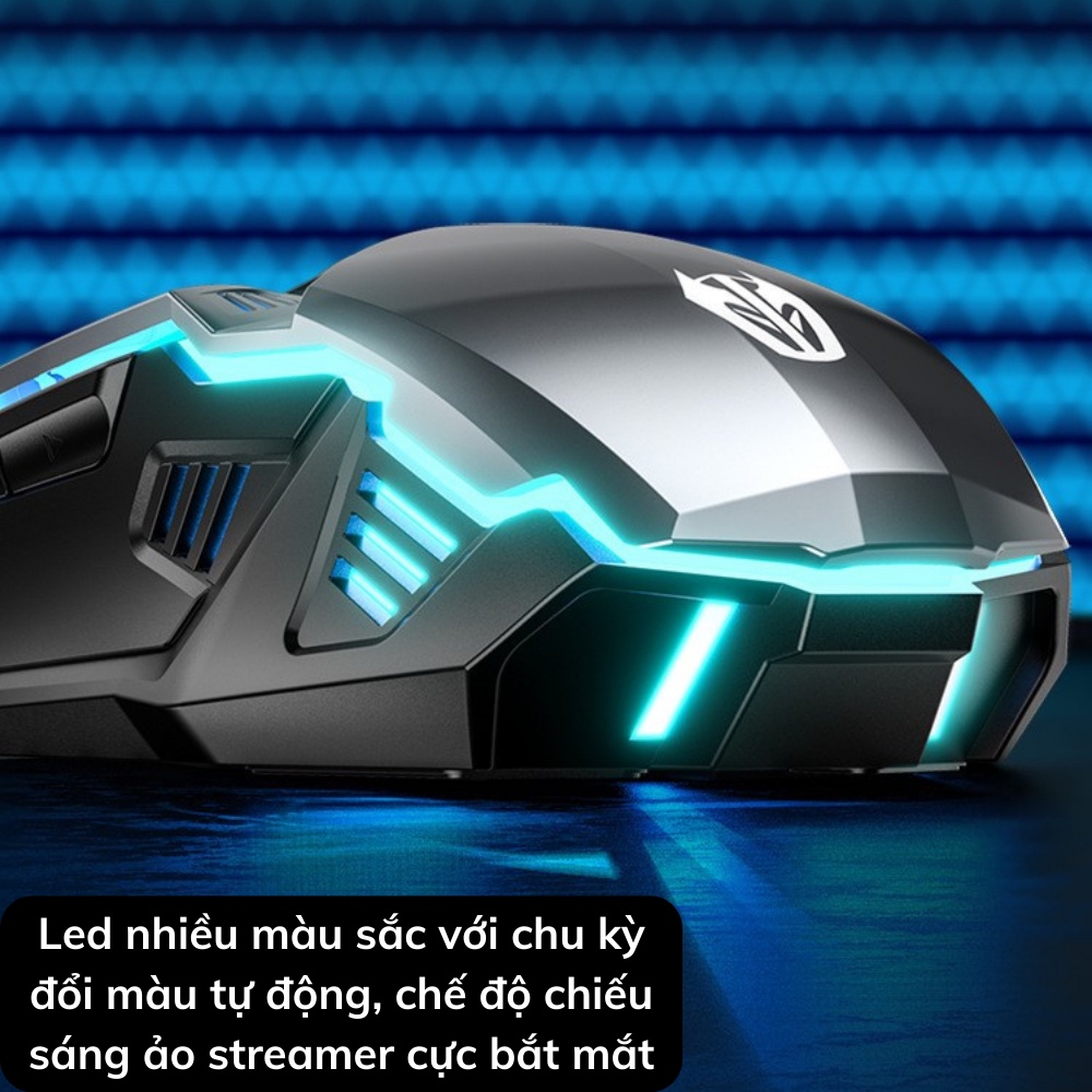 Chuột gaming chuột cơ máy tính Hunting Engine L7 led RGB 3200 DPI kết nối có dây