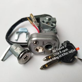 Trọn bộ Khóa máy xe Future II + khóa yên chìa 6 cạnh cao cấp chính hãng VƯƠNG NIỆM 🇻🇳