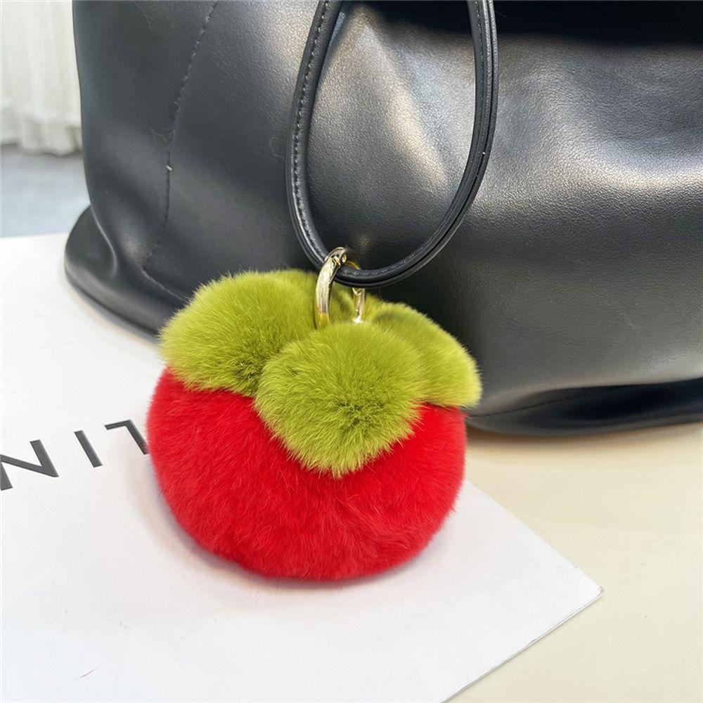 Móc Chìa Khóa Xe Hơi Đồ Chơi Nhồi Bông Persimmon 4 Màu Mềm Mại