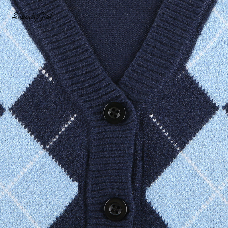 Áo Khoác Cardigan Dài Tay Họa Tiết Ca Rô Thanh Lịch Dành Cho Nữ