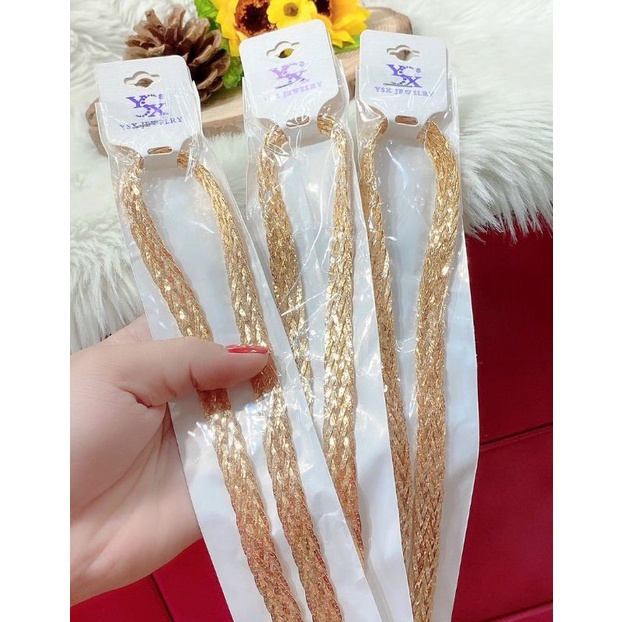 Dây Chuyền Nữ, Vòng Cổ Kiềng 08 Bính Mạ Vàng 18K or Bạch Kim Cao Cấp Y Vàng Thật - Lokalo - Vòng cổ thời trang A65