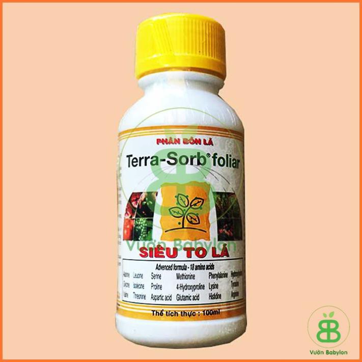 (NEW) Phân Bón Kích Ra Hoa, Siêu To Lá Terra Sorb foliar 100ml