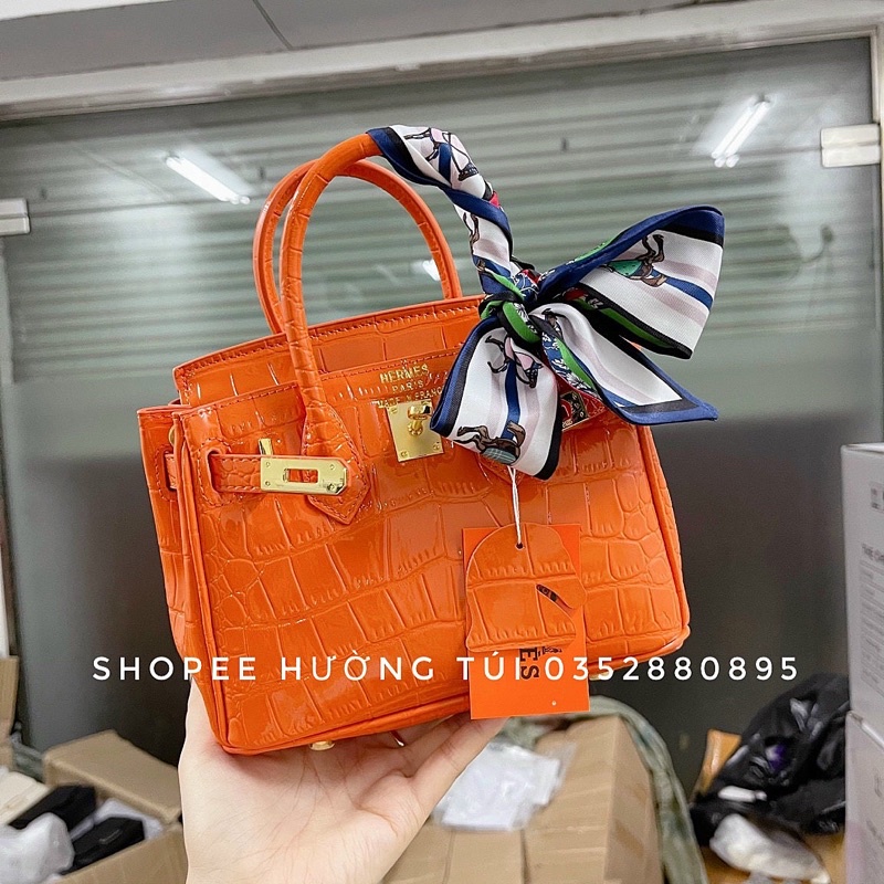 [NEW 2021] Túi Bi Kin da rắn bóng size 20 chất siêu đẹp(không hộp)