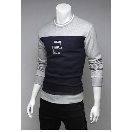 Áo thun nam dài tay London phối màu cực đẹp AHQ006 | BigBuy360 - bigbuy360.vn