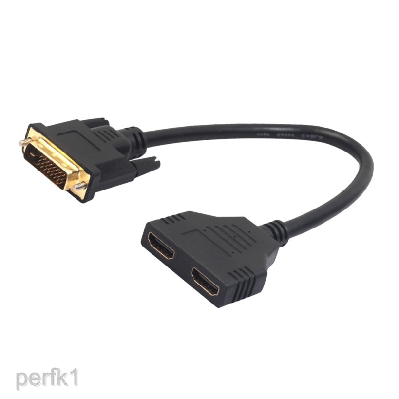 Cáp tách từ 1 cổng Male sang 2 cổng HDMI Female cho PC màn hình