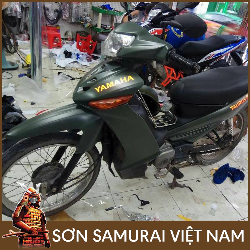 Màu Xanh Quân Đội 142 Sơn Xịt Samurai Viet Nam - Combo Sơn Màu Quân Đội 142