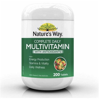 Vitamin Tổng Hợp Nature’s Way Complete Daily Multivitamin 200 Viên - Úc bill Chemist
