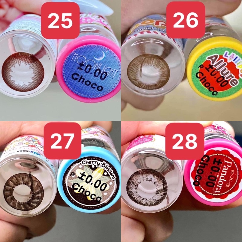 [Mã COSDAY -50K đơn 150K] (FREE SHIP) Các mẫu lens Chocolate (nâu socola) HOT size giãn vừa_Không độ