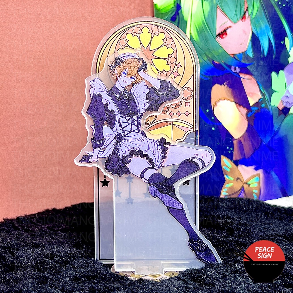 Standee GENSHIN IMPACT ver HẦU GÁI tượng acrylic anime mica chibi trang trí trưng bày mô hình game