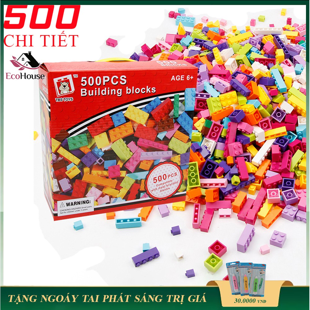 Bộ Xếp Hình Lego BuildingBlock 1000 chi tiết, cao cấp chất liệu an toàn  kích thích tư duy và sáng tạo cho bé