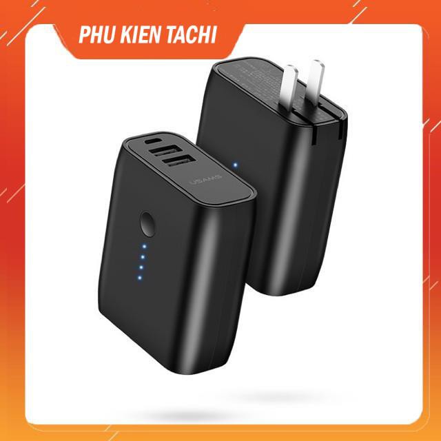 Củ Sạc Nhanh Kiêm Sạc Dự Phòng USAMS 5000mAh | Bảo hành 6 tháng