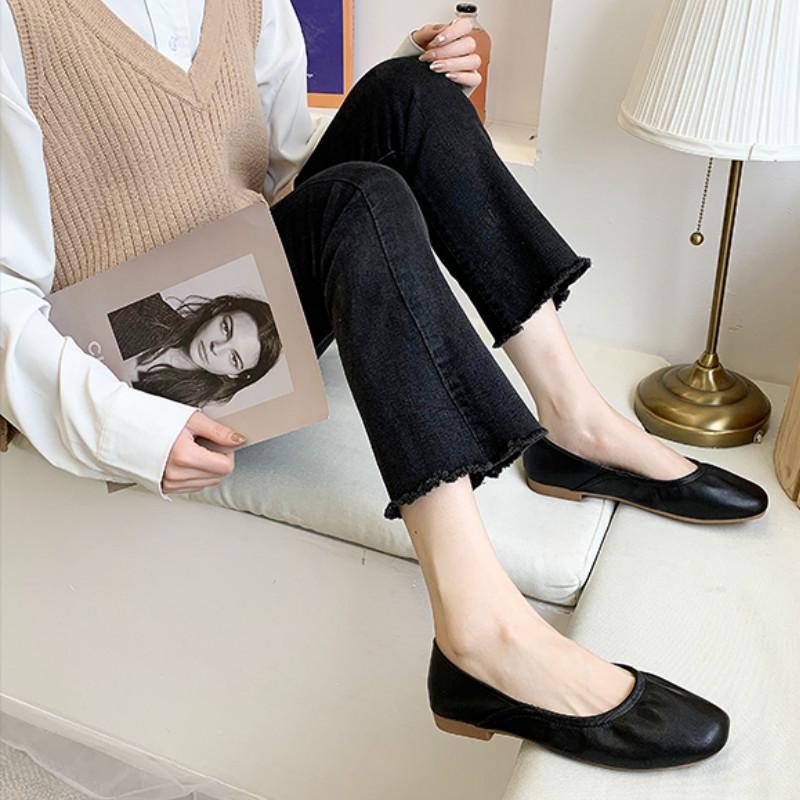 Giày búp bê IELGY đế mềm dạng cuộn thời trang cho nữ