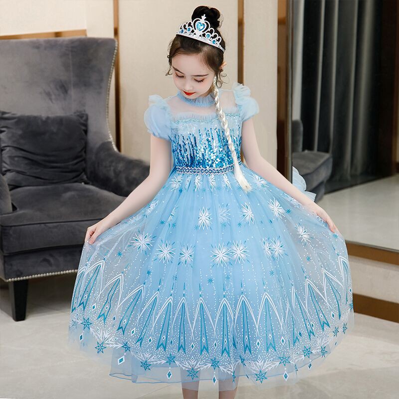 Đầm Công Chúa NNJXD Trang Trí Bông Tuyết Cosplay Elsa Cho Sinh Nhật