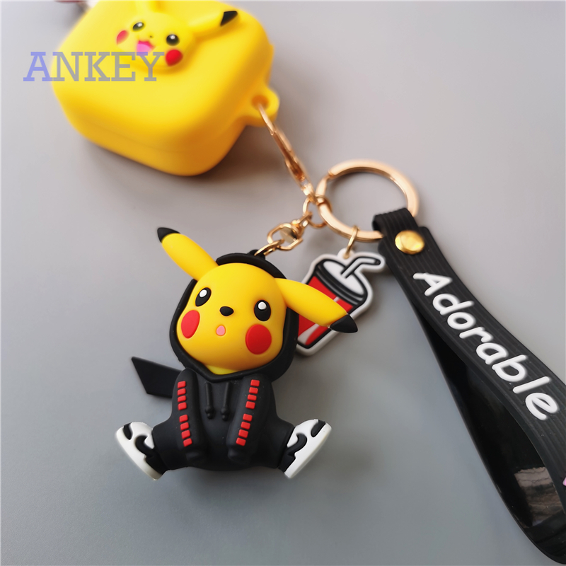 Samsung Galaxy Buds Live / Buds Pro / Buds 2 Case Soft Case Silicone Case New Noise reduction Cute Pikachu Case Buds Live Wireless Headset Sports Earbuds Waterproof Case Shockproof anti-fall Dust Protective Headphone Cover Protective