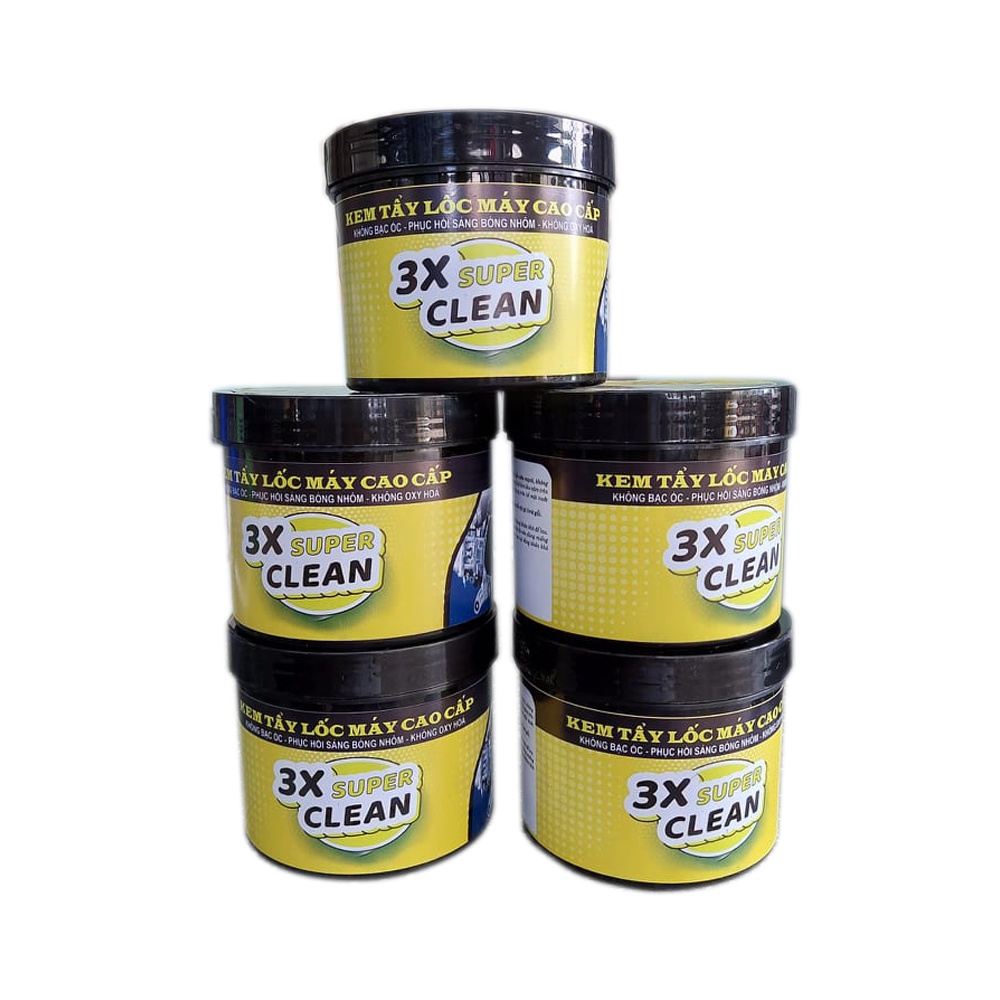 KEM TẨY RỈ SÉT LỐC MÁY 3X SUPER CLEAN 500GRAM KHÔNG LÀM ĐEN NHÔM