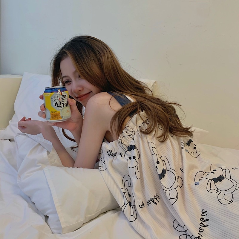 BỘ NGỦ HAI DÂY HÈ HÌNH THỎ