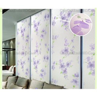 5m Decal dán kiếng/dán kính khổ 45cm  Hoa tím