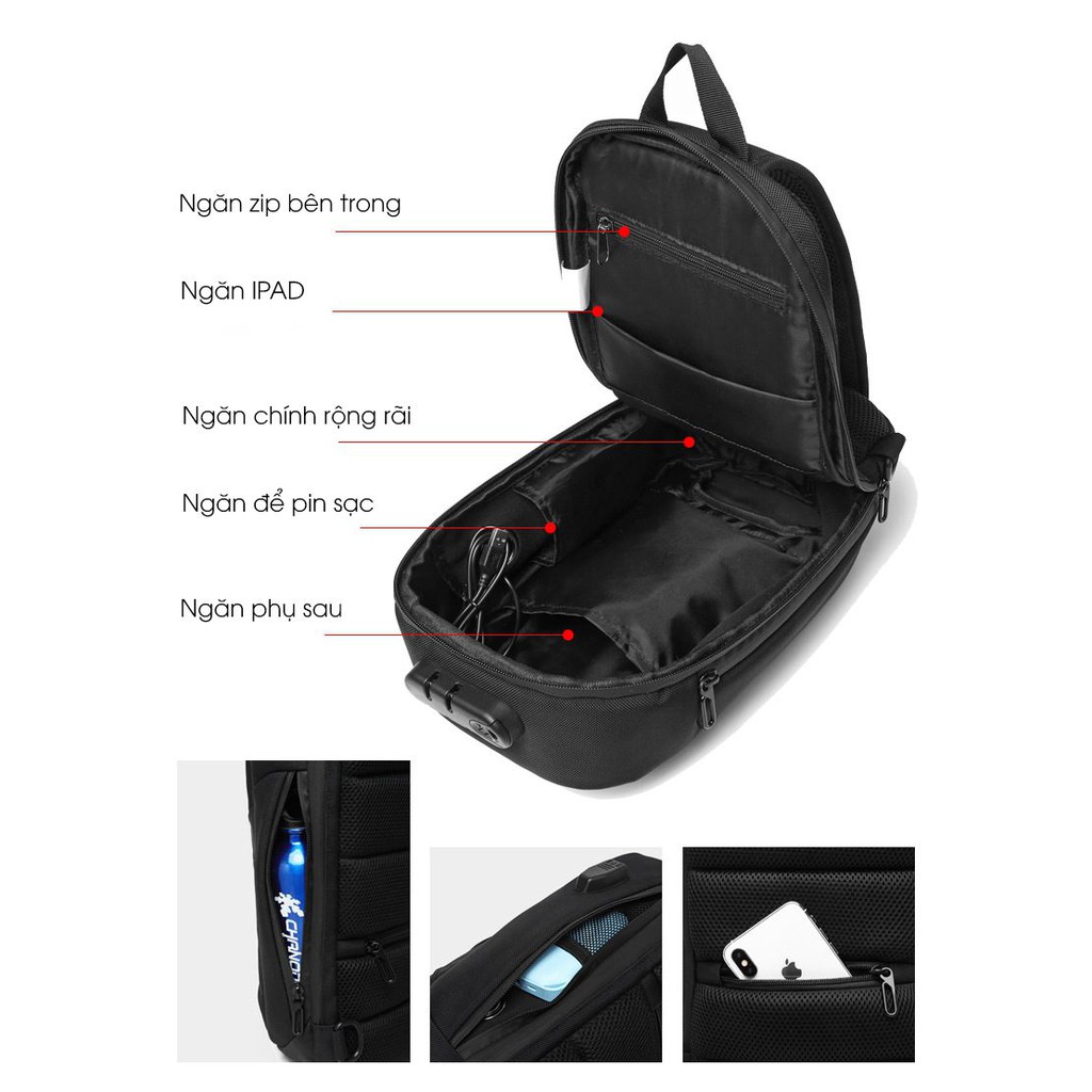 ZÓNG® Túi Đeo Chéo OZUKO Lockie