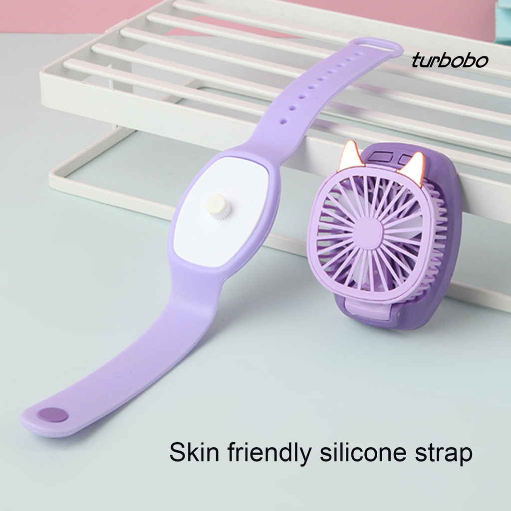 Quạt Làm Mát Kiểu Đồng Hồ Đeo Tay Turbobo Sạc USB Thiết Kế Hoạt Hình Sáng Tạo Cho Trẻ Em
