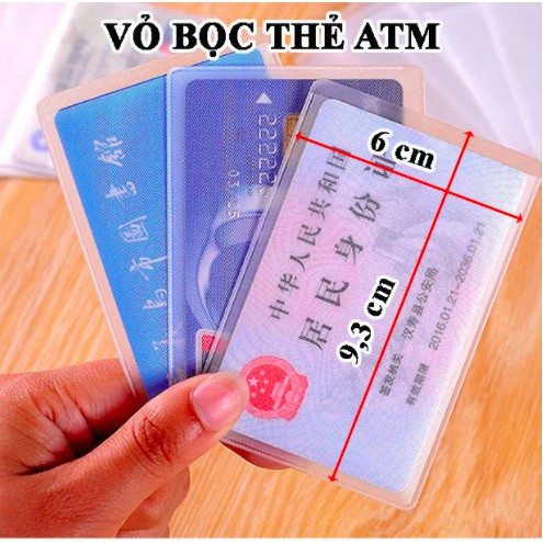 [COMBO 10] TÚI NHỰA ĐỰNG BẢO VỆ THẺ ATM, CĂN CƯỚC CÔNG DÂN, CARD VISIT, BẰNG LÁI XE, THẺ SINH VIÊN, THẺ NHÂN VIÊN HOT