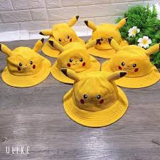 NÓN BUCKER HÌNH PIKACHU_MŨ PIKACHU RỘNG VÀNH