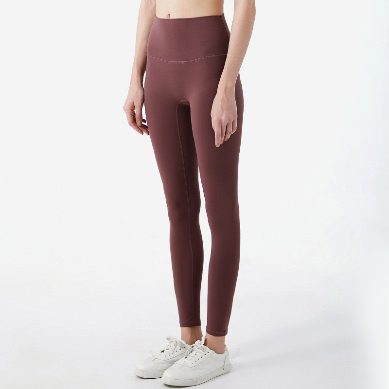 Lululemon     Quần Legging Tập Yoga Lưng Cao 8 Màu Sắc Phong Cách Hàn Quốc