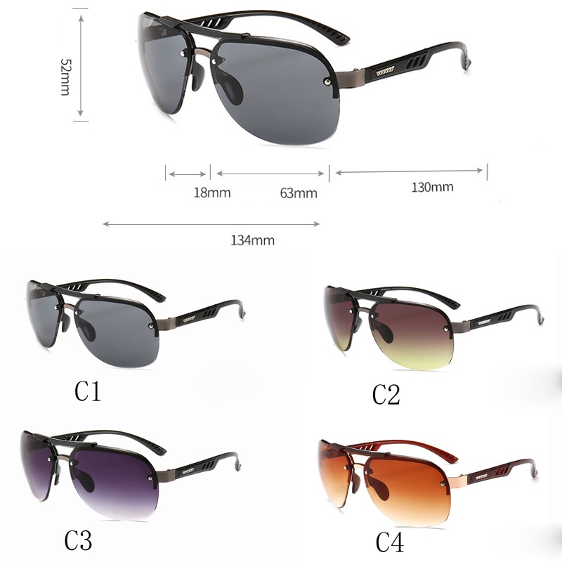 Kính mát gọng to chống tia UV400 phong cách retro dành cho nam